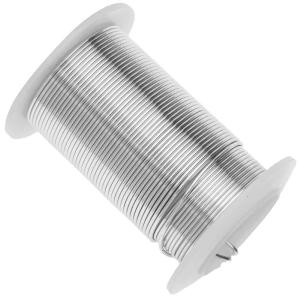 Wire Elements, Tarnish Resistant Silver Color Copper Wire, 18 Gauge 10 Yards (9.1 Meters) Clearance Nicekicks