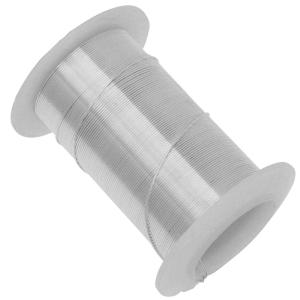 Wire Elements, Tarnish Resistant Silver Color Copper Wire, 24 Gauge 30 Yards (27.4 Meters) Discount Wholesale