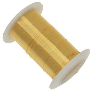 Wire Elements, Tarnish Resistant Gold Color Copper Wire, 28 Gauge 40 Yards (36.5 Meters) Clearance 2025 Unisex