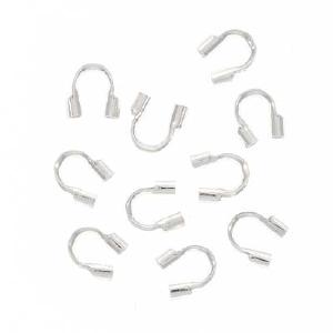 Wire & Thread Protectors, .045 Inch Loops Sterling Silver (10 Pieces) Sale New