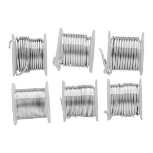 Wire Elements, Tarnish Resistant Silver Color Coated Wire, Assorted Size, 6 Total Spools Buy Cheap Perfect