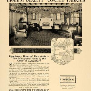 1920 Ad Duratex Upholstery Coated Fabrics Leather Sofa - ORIGINAL GF1 Clearance Deals
