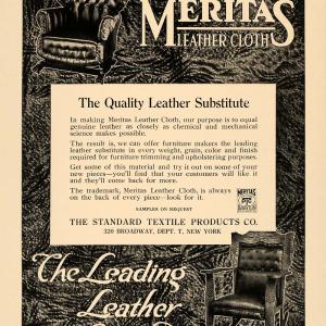 1920 Ad Fabric Textile Product New York Meritas Leather Cloth Broadway Chair GF1 The Best Store To Get
