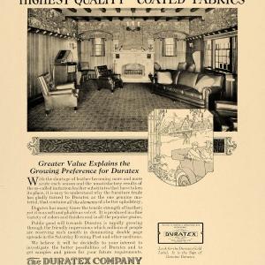 1920 Ad Duratex Co Coated Fabric Upholstery Living Room - ORIGINAL GF1 Extremely Cheap Online