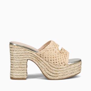 Maite Beige Raffia Cheap Buy Authentic
