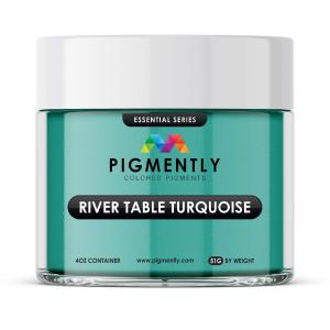 River Table Turquoise Epoxy Powder Pigment Discount Huge Surprise