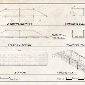 Blueprint Elevations, Sections, Deck Plan, and Isometric View - DeGray Creek Bridge, Spanning DeGray Creek at Blish Road (CR 50), Arkadelphia, Clark County, AR Shop For Cheap Online