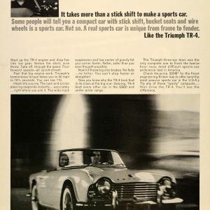 1963 Ad Triumph TR-4 Automobile Sport Convertible Car - ORIGINAL CARS7 Newest Cheap Online