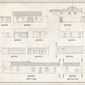 Blueprint Elevations - Barela-Reynolds House, Calle Principal, Mesilla, Dona Ana County, NM Amazon Cheap Online