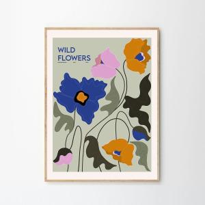 Wild Flowers Print 100cm x 140cm New For Sale