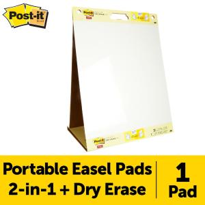 Post-it Super Sticky Tabletop Easel Pad with Dry Erase 563 DE, 20 in. x23 in. Sale Low Pice
