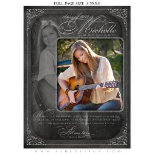 Yearbook Ad Designs - Chalkboard Senior Girl Enjoy Cheap Online