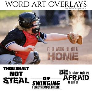 Word Art Overlays - Be Afraid Discounts