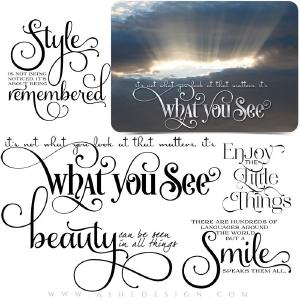 Word Art Collection - What You See Sale Best Seller
