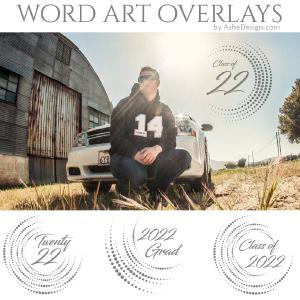 Word Art Overlays - Halftone Circles Editable 2025 Newest Sale Online