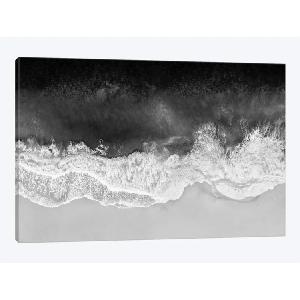 40" H x 60" W x 1.5" D Waves In Black And White by Maggie Olsen - Gallery-Wrapped Canvas Gicle on Canvas Quality Free Shipping Low Pice