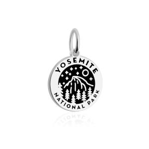 Yosemite National Park Charm, Silver Enamel Free Shipping Cheap