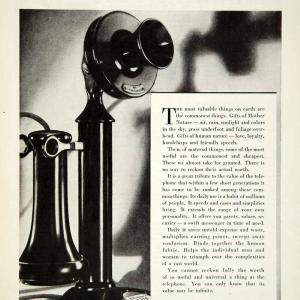 1933 Ad American Telephone Telegraph Company Bell System Communications Image Cheap Pice Outlet