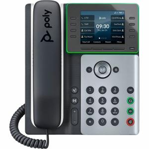 Poly Edge E350 IP Phone - Corded - Corded/Cordless - Wi-Fi, Bluetooth - Desktop, Wall Mountable - Black - TAA Compliant 82M89AA 2025 New Cheap Online