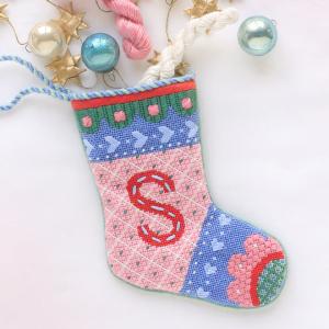 Pink Merry Mini Stocking - Kit and Stitch Guide Cheap Pice Outlet