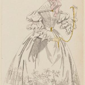 'Paris Dinner Dress', July 1836 Greetings Card Cheap Get Authentic