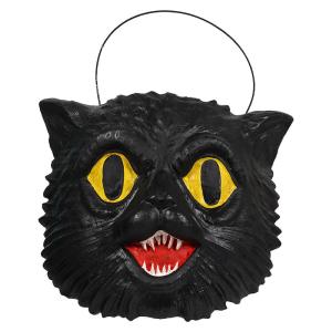 Grinning Halloween Cat Candy Bucket Free Shipping Cheap Online