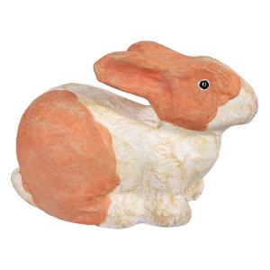Handcrafted Paper Mache Laying Bunny 100% Authentic Cheap Online