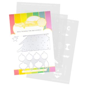 Retro Christmas Tree Die-n-stencil Outlet Online