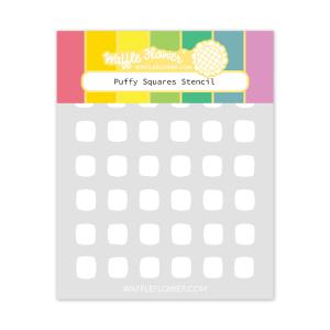 Puffy Squares Stencil Store Online