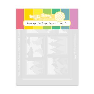 Postage Collage Snowy Stencil Buy Cheap Limited Edition