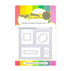 Postage Collage A6 Blocks Die For Nice