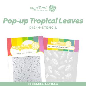 Pop-up Tropical Leaves Die-n-stencil Discount Reliable