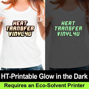 HT-Printable Glow in the Dark 20" Roll (Yard) Free Shipping Sale Online