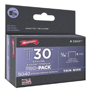 Arrow Fastener 305IP Heavy Duty Thin Wire T30 Staples, 5/16" Buy Cheap Pices