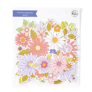 Pinkfresh Studio Fancy Floral Ephemera Countdown Package