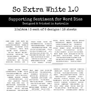 Paper Rose Studio So Extra White 1.0 Supporting Sentiments 20165 Cheap Sale 2025 Unisex