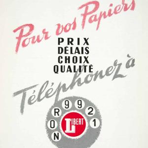 1956 Ad Telephonez French Advertising Papiers Rotary Libert NOR9921 VEN6 Clearance New Arrival