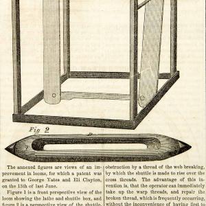 1854 Wood Engraving Antique Loom Shuttle Box Weaving Victorian Invention YSA2 Footlocker Pictures Cheap Online