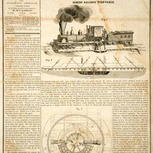 1854 Article Railway Turntable Railroad Locomotive Train Historical Robie YSA2 Sale Good Selling