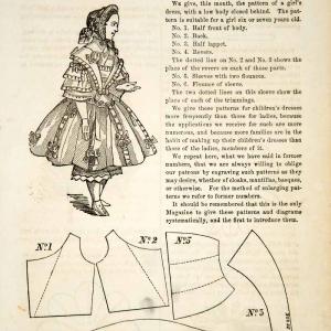 1856 Article Victorian Dress Hat Girl Pattern Instructions Fashion Costume YPM2 Low Shipping Cheap Pice
