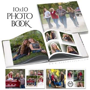 Family Photo Book Template (10x10) - Faded Many Kinds Of Sale Online