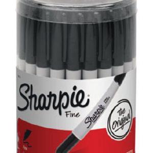Sharpie 35010 Fine Point Marker, Black Extremely For Sale