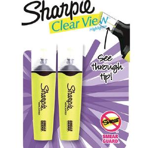 Sharpie 1912766 Clear Veiw Highlighter, Yellow Low Cost