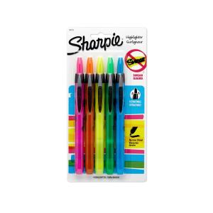 Sharpie 28175PP Retractable Pen, Assorted, 5 pk Reliable Online
