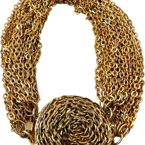 Strand Gold Tone Bracelet Medallion Charm Box Clasp Wiki Cheap Pice