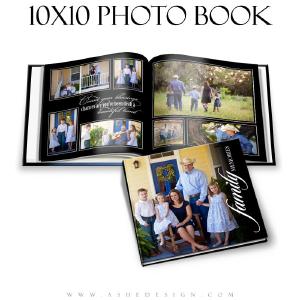 Family Photo Book Template 10x10 - Classic Black Wide Range Of Sale Online