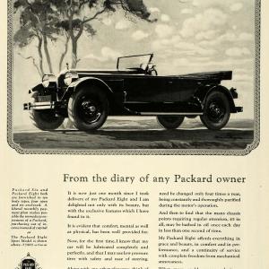 1925 Ad Packard Eight Model Automobile Car Vehicle - ORIGINAL ADVERTISING HG1 Clearance Low Pice Fee Shipping
