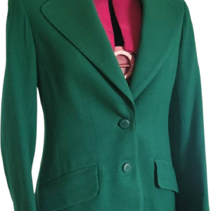 Vintage Vogue American Designer Emerald Green Jacket/coat with Hand Stitched Embroidery by Sharon Todd Cheap Cost