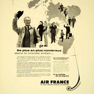 1957 Ad Air France Aviation Transportation Airplane French Advertisement VENA6 2025 New Cheap Online