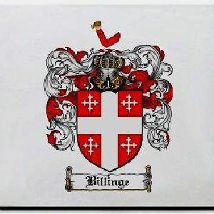 Billinge Family Shield / Coat Of Arms Mouse Pad Excellent